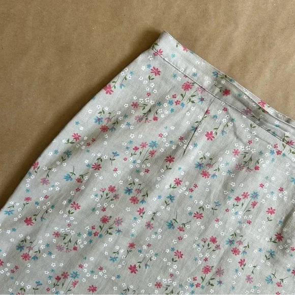 Vintage Y2K Christopher & Banks Cottage Floral Maxi Skirt Size 10 - Picture 8 of 8